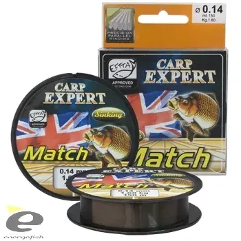 Snelle Levering CARP EXPERT MATCH SINKING monofil zsinór 0,12MM 150M