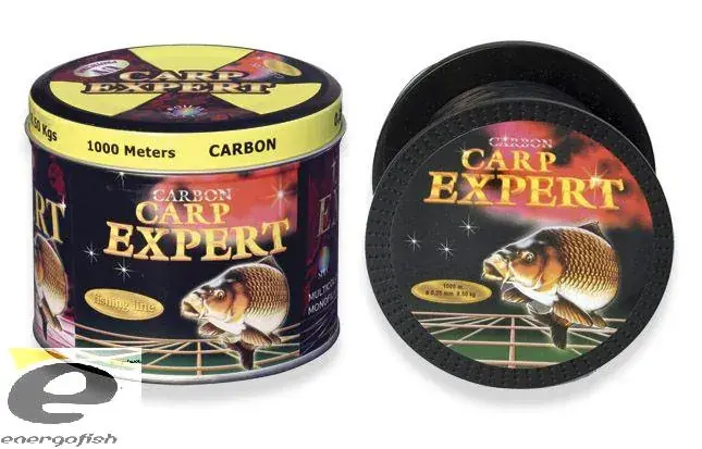 Populair CARP EXPERT BLACK monofil zsinór 0,35MM 1000M FÉMDOBOZOS
