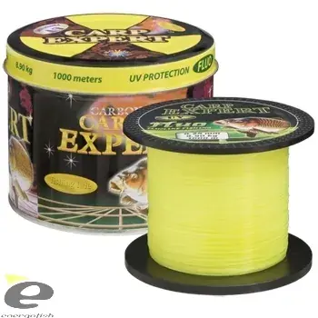 Betrouwbaar CARP EXPERT UV FLUO monofil zsinór 0,35MM 1000M FÉMDOBOZOS