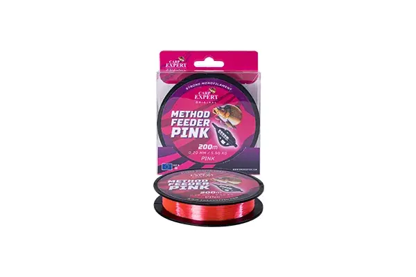 CARP EXPERT METHOD FEEDDER PINK monofil zsinór 0.20MM 200m 5,5KG Must-Have