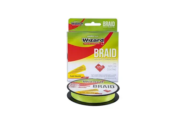 Beste Prijs WIZARD BRAID FLUO SÁRGA FONOTT ZSINÓR 0,08 135M 7,75KG