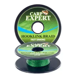 Koopje Carp Expert FAST SINKING 25LBS MOSS GREEN 10M fonott előke zsinór