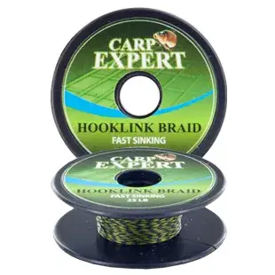 Korting Carp Expert FAST SINKING 25LBS CAMOU GREEN 10M fonott előke zsinór