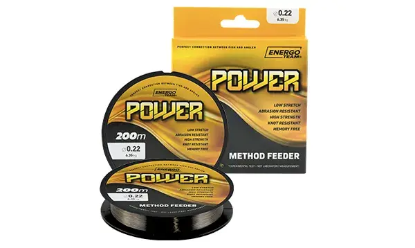 Weekendaanbieding ENERGO TEAM POWER METHOD FEEDER monofil zsinór 200m 0.25mm