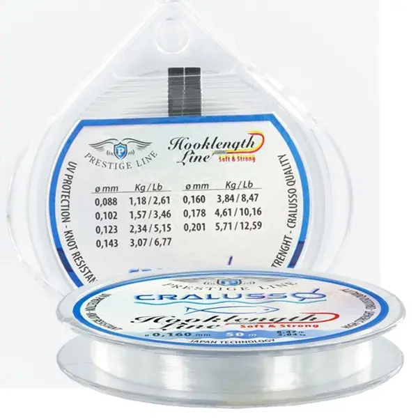 CRALUSSO MONOFIL ELŐKE ZSINÓR PRESTIGE 0,123MM 50M Superprijs