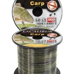 Actieprijs EXCALIBUR CARP CAMOU monofil zsinór 3000M 0,20MM