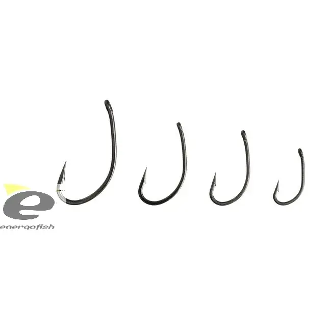 MARUTO HOROG 8714BD CARP HOOKS HC T.D.E.5° BARBED FORGED BLACK NICKEL 6 Koopje
