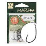 Direct Verzonden MARUTO HOROG 8714BL CARP HOOKS HC T.D.E.5° BARBLESS BLACK NICKEL 12