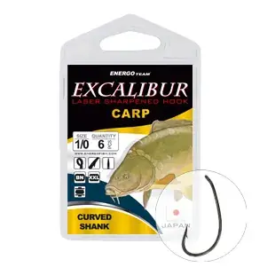Op = Op EXCALIBUR HOROG CARP CURVED SHANK BN 1/0