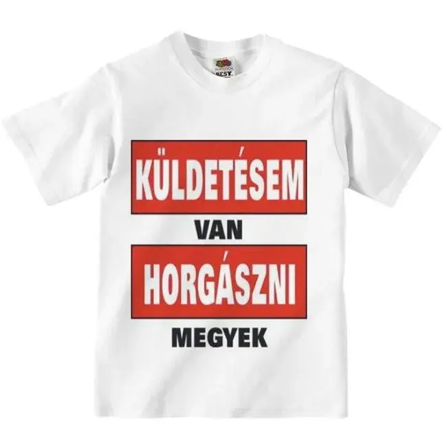 TRÉFA PÓLÓ & 039;KÜLDETÉSEM VAN& 039; XXL FEHÉR Direct Beschikbaar