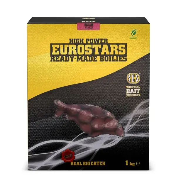 SBS EUROSTAR BOILIES STRAWBERRY JAM (eperlekvár) 1 KG 16 MM ETETŐ BOJLI Korting