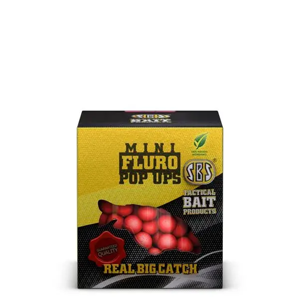 Aanbieding SBS Fluro Mini Pop Ups Natural (natúr) 20gr 8mm PopUp