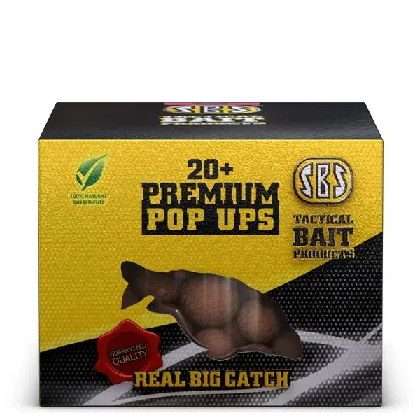 Shop Nu SBS 20+ Premium Pop Ups Krill Halibut 150gr 20,22,24mm PopUp