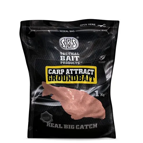 SBS CARP ATTRACT GROUNDBAIT 1KG STRAWBERRY JAM (eperkrém) etetőanyag Voordeelprijs