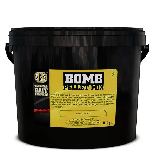 SBS BOMB PELLET MIX ACE LOBWORM (csaliféreg-giliszta-tintahal-polip) 5KG ETETŐ PELLET Lage Prijs