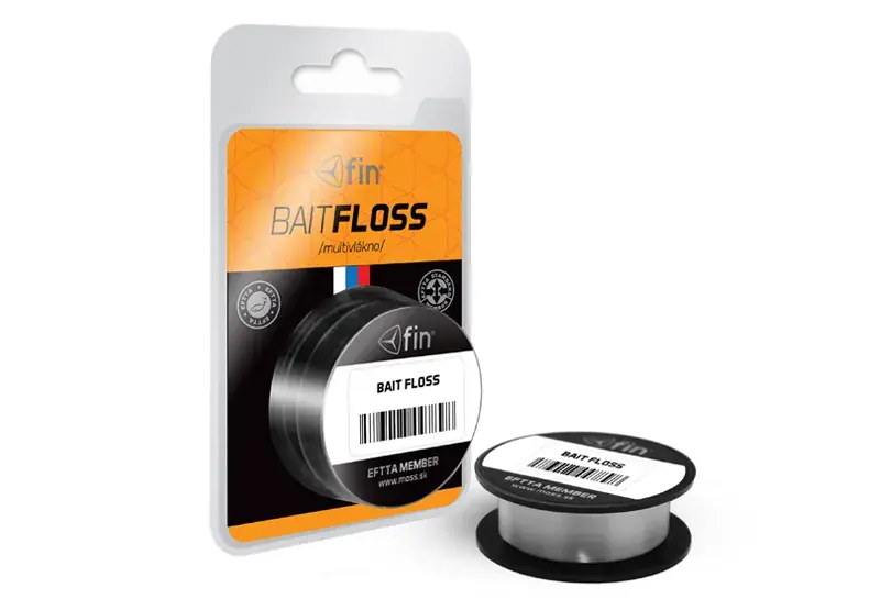 Delphin HOOK LINE BAIT FLOSS 20m/fehér-20lbs fonott előkezsinór Exclusieve Aanbieding