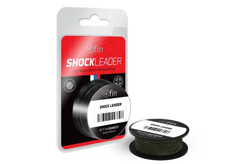 Goedkoop Delphin SHOCK LEADER 40m-0,24mm 35lbs fonott előkezsinór