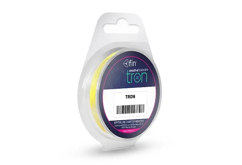 Goedkoop Delphin TRON fluo sárga / 20m-0,05mm 5lbs fonott előkezsinór