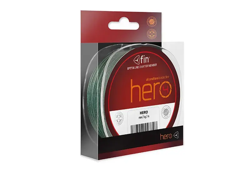 fin HERO / 117m-0,14mm 20lbs fonott zsinór Bestseller
