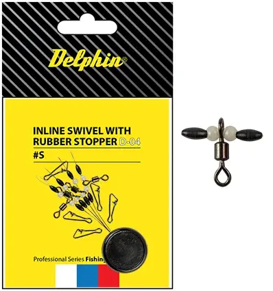 Weekendaanbieding Inline swivel with rubber stopper-S / 0