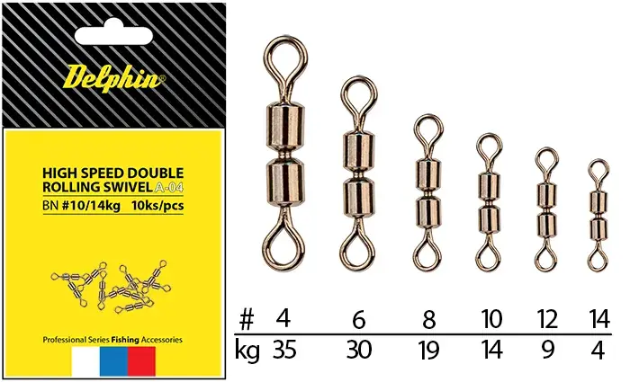 Hi speed double rolling swivel A-04-BN/8 Betaalbaar