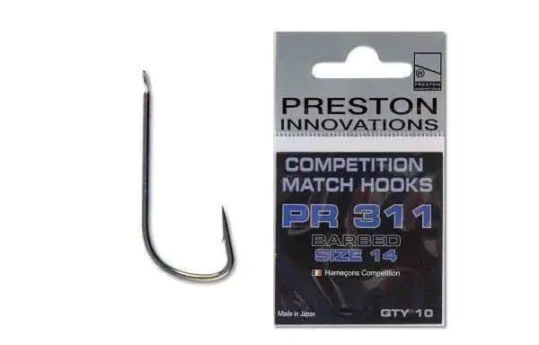 PRESTON COMPETITION HOOKS 311 - SIZE 22 Express Levering