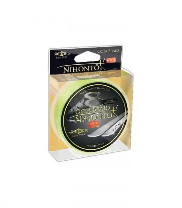 Mikado Nihonto Octa Braid Fluo 0,10mm 150m fonott zsinór Dagaanbieding