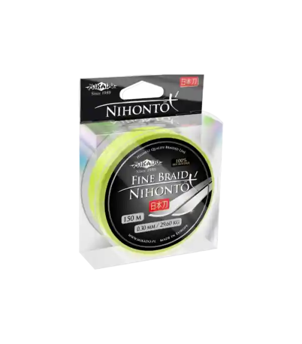 Mikado Nihonto Fine Braid Fluo 0,10mm 150m fonott zsinór Express Levering
