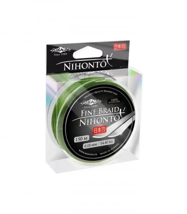 Mikado Nihonto Fine Braid Zöld 0.25mm 150m fonott zsinór Koop Vandaag
