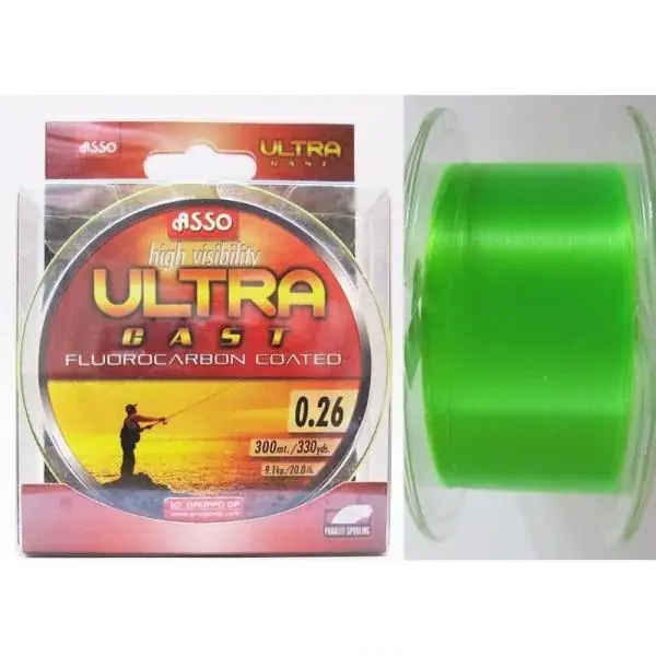 Uitverkoop ASUC332 ASSO ULTRA CAST fluorocarbon zsinór 300M 0,32