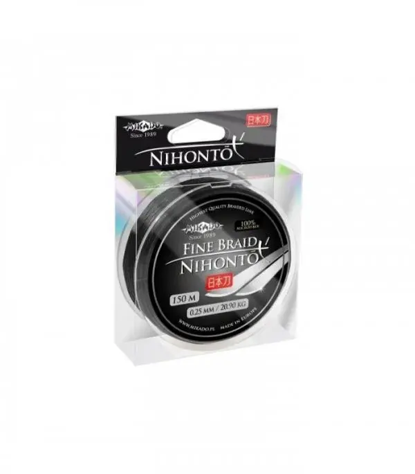 Weekendaanbieding Mikado Nihonto Fine Braid fonott előke zsinór 0.06mm 15m