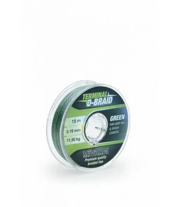 Mivardi Terminal D-Braid fonott előkezsinór 0.16mm 15m Alleen Vandaag