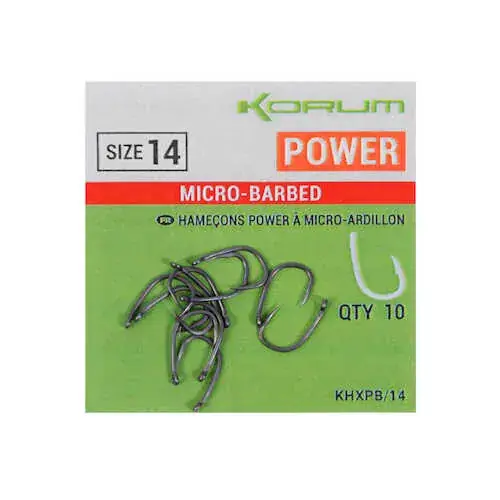 Finale Uitverkoop XPERT POWER MICRO BARBED HOOKS - SIZE 8