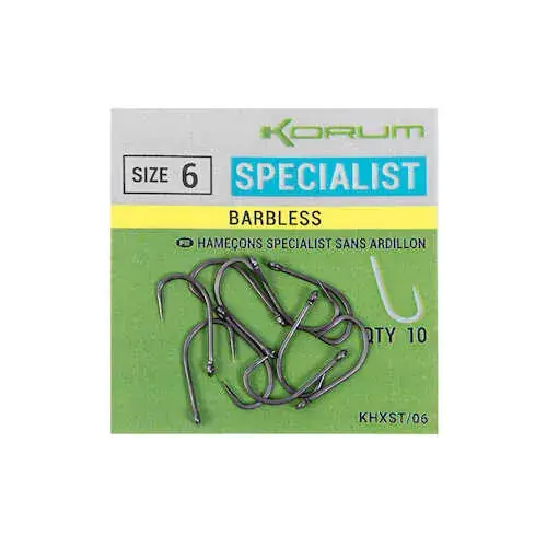 XPERT SPECIALIST BARBLESS HOOKS - SIZE 14 Hoge Kwaliteit