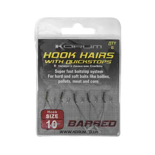 BARBED HOOK HAIRS WITH QUICKSTOPS - SIZE 16 Goedkoop