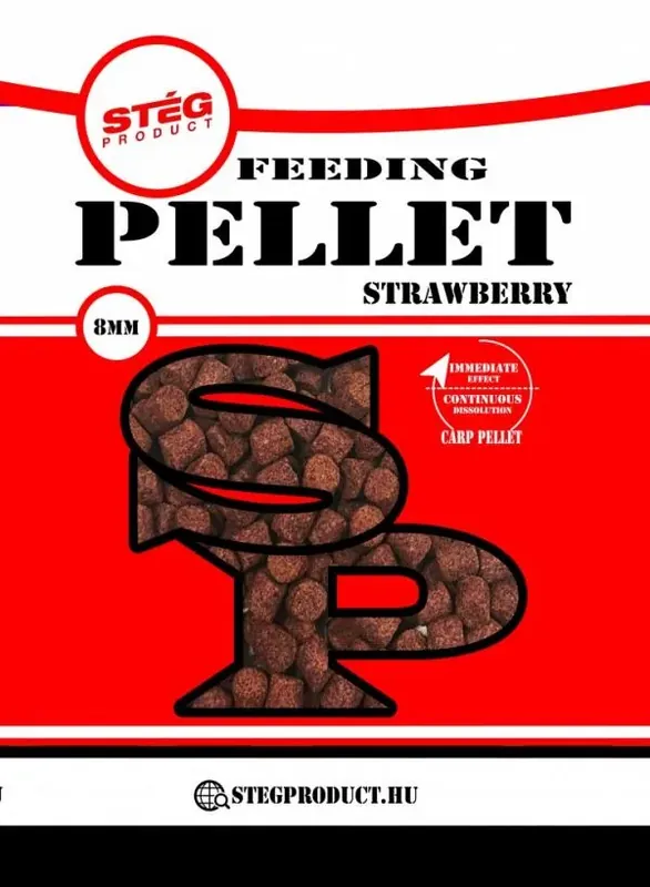 Stég Product Feeding 8mm Strawberry (eper) 800gr Etető Pellet Goedkoop