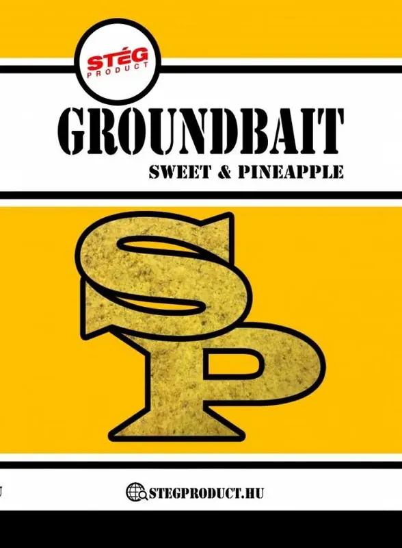 Stég Product Groundbait Sweet & Pineapple (édes ananász) 1kg etetőanyag Direct Verzonden