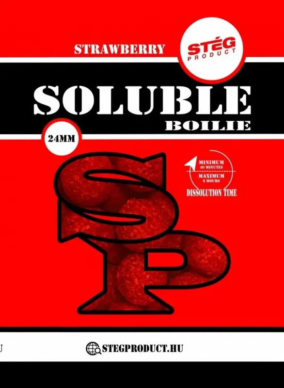 Direct Verzonden Stég Product Soluble 24mm Strawberry (eper) 1kg Etető Bojli