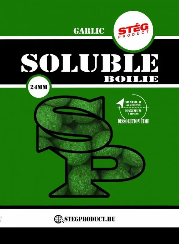 Voordeelprijs Stég Product Soluble 24mm Garlic (fokhagyma) 1kg Etető Bojli