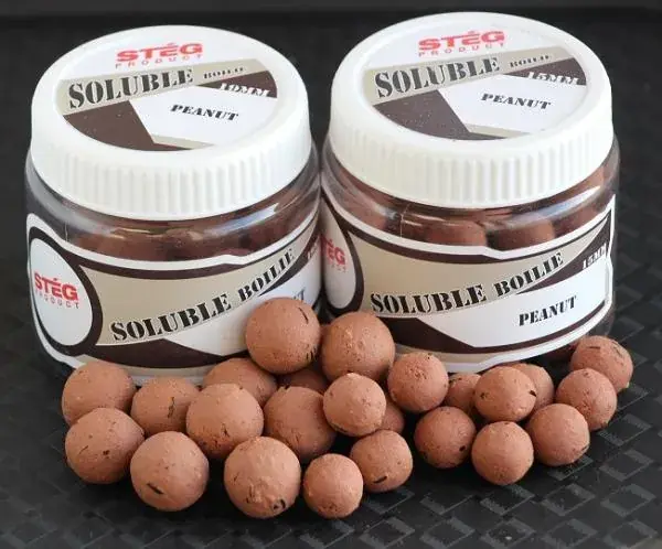 Rechtstreeks Van De Fabrikant Stég Product Soluble Bojli 19mm Peanut (földimogyoró) 100g horog bojli