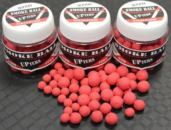 Bestseller Stég Product Upters Smoke Ball 8mm Strawberry (eper) 30g Wafters