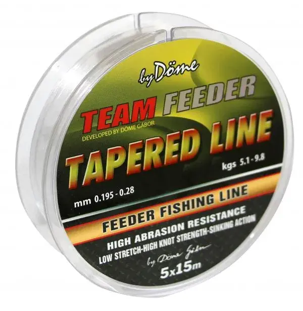 Bestel Nu By Döme TF Tapered Leader monofil előke zsinór 15m x5 0.18-0.20