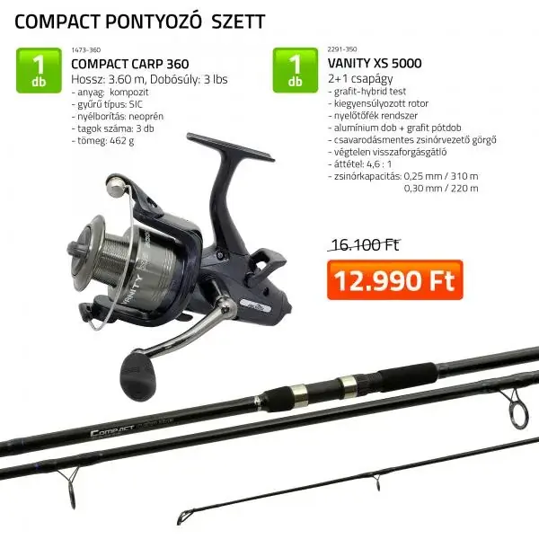 NEVIS Compact 360 cm bojlis szett Goedkoop