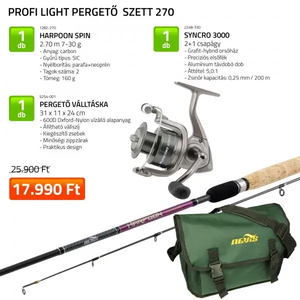NEVIS Profi Light 270 cm Pergető szett Alleen Vandaag
