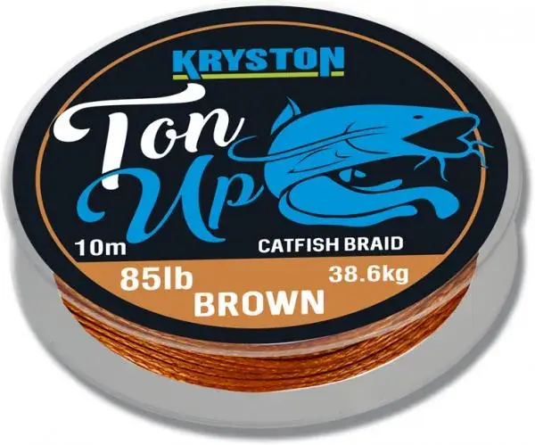 Beperkt Aanbod Kryston Ton Up Catfish Braid 85lb 10m fonott előkezsinór