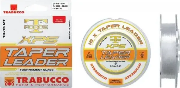 Trabucco T-FORCE XPS TAPER LEADER 10*15m 026-057, monofil előke zsinór Koopje