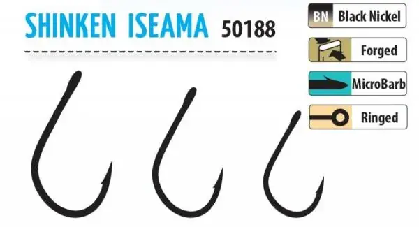 Trabucco SHINKEN HOOKS ISEAMA W/R BN 12 10 db horog Finale Uitverkoop