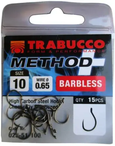 Trabucco Method Plus Feeder szakáll nélküli horog 10, 15 db/csg Korting