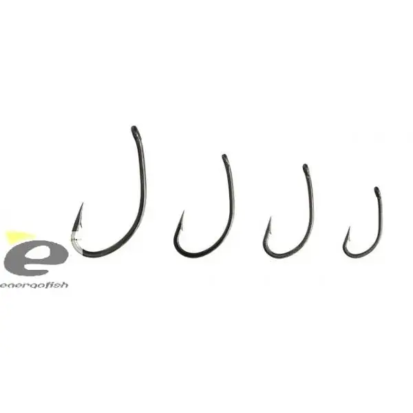 Premium MARUTO HOROG 8714BD CARP HOOKS HC T.D.E.5° BARBED FORGED BLACK NICKEL 10