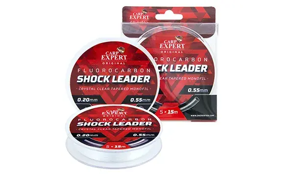 CARP EXPERT FLUOROCARBON ZSINÓR SHOCK LEADER 0.30MM-0.55MM Express Levering